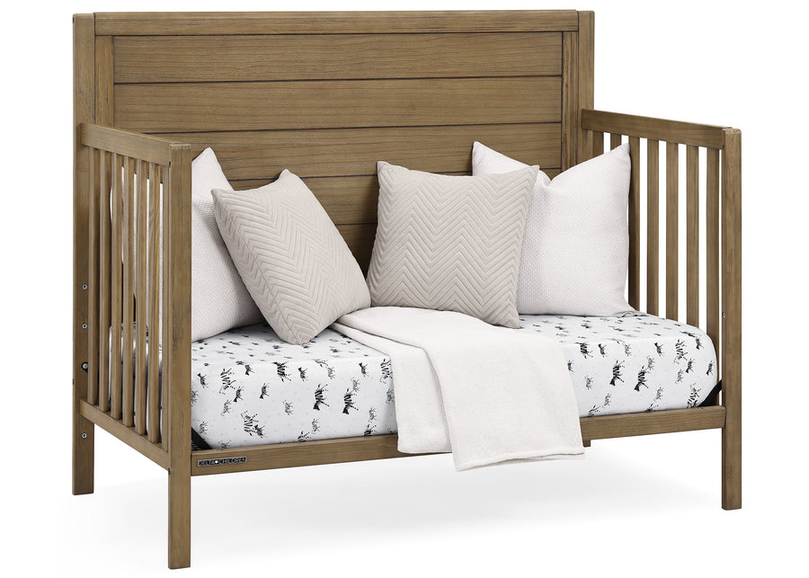 Rustic Acorn (1383) 21-Cambridge 4-in-1 Convertible Crib