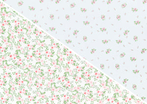 Pink Floral (3034) 6-Fitted Crib Sheets - 2 Pack
