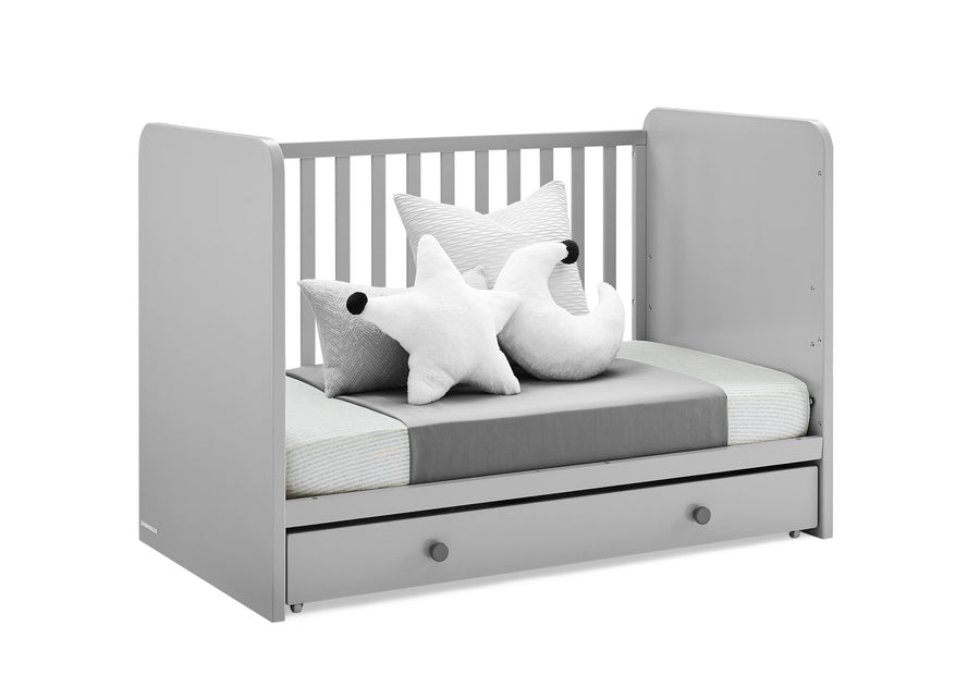 Grey with Dark Grey (1478) 22-babyGap Graham 4-in-1 Convertible Crib with Storage Drawer