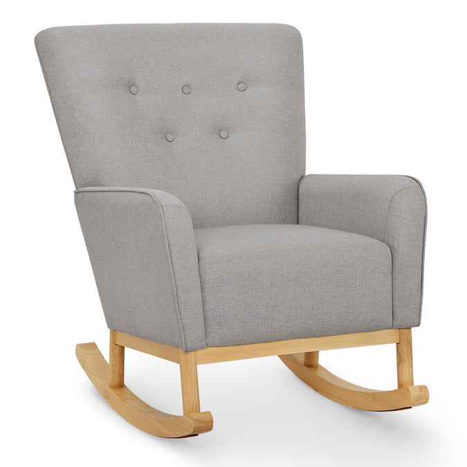 DCB: French Grey with Natural (1424) 6-Colby Rocking Chair