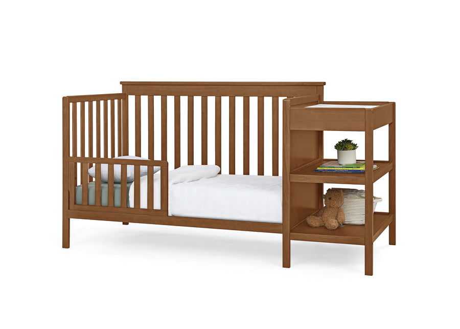 Chestnut (836) 11-Ellie 5-in-1 Convertible Crib and Changer