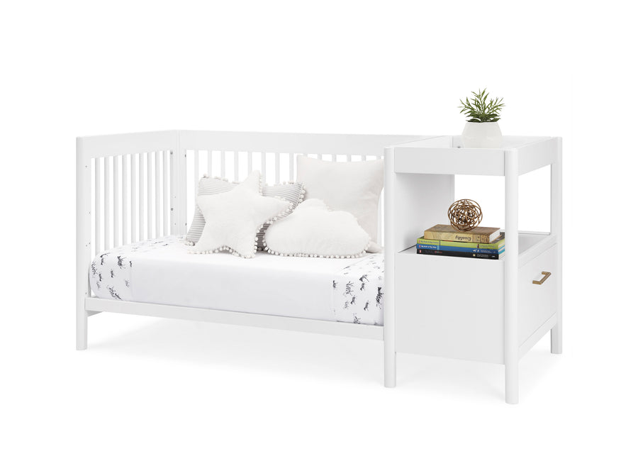 Bianca White (130) 17-Zoe 5-in-1 Convertible Crib and Changer