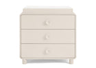 Soft Beige (1560) 22-Ari 3 Drawer Dresser with Changing Top