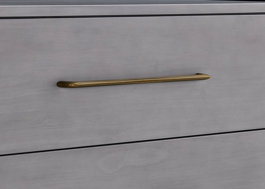 Steel Grey (1446) 11-Spencer 3 Drawer Dresser with Changing Top and Interlocking Drawers