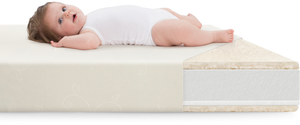 Baby on a mattress 0
