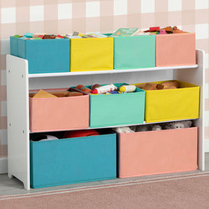 White with Blue/Orange/Pastel (1290) 56