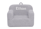 Grey Sherpa (5031) 21-Personalized Cozee Sherpa Chair for Kids