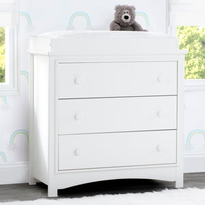 Perry 3 Drawer Dresser with Changing Top and Interlocking Drawers 21