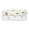 Safari Friends (3414) 12-Space Exploration Fitted Crib Sheets - 2 Pack