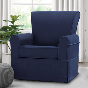 Navy (467) 43-Benbridge Upholstered Glider