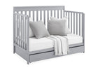 Grey (026) 14-Mercer 6-in-1 Convertible Crib with Storage Trundle