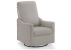 Light Grey (1458) 8-Andie Nursery Glider Swivel Chair with Stain-Resistant LiveSmart Fabric