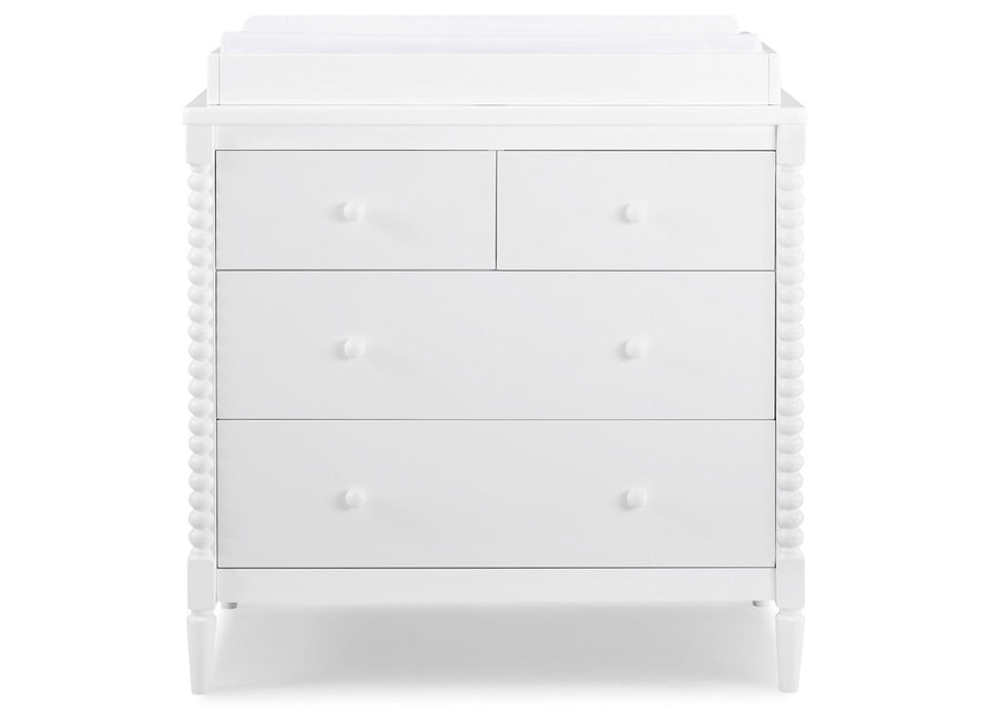 Saint 4 Drawer Dresser with Changing Top and Interlocking Drawers 16-Saint 4 Drawer Dresser with Changing Top and Interlocking Drawers