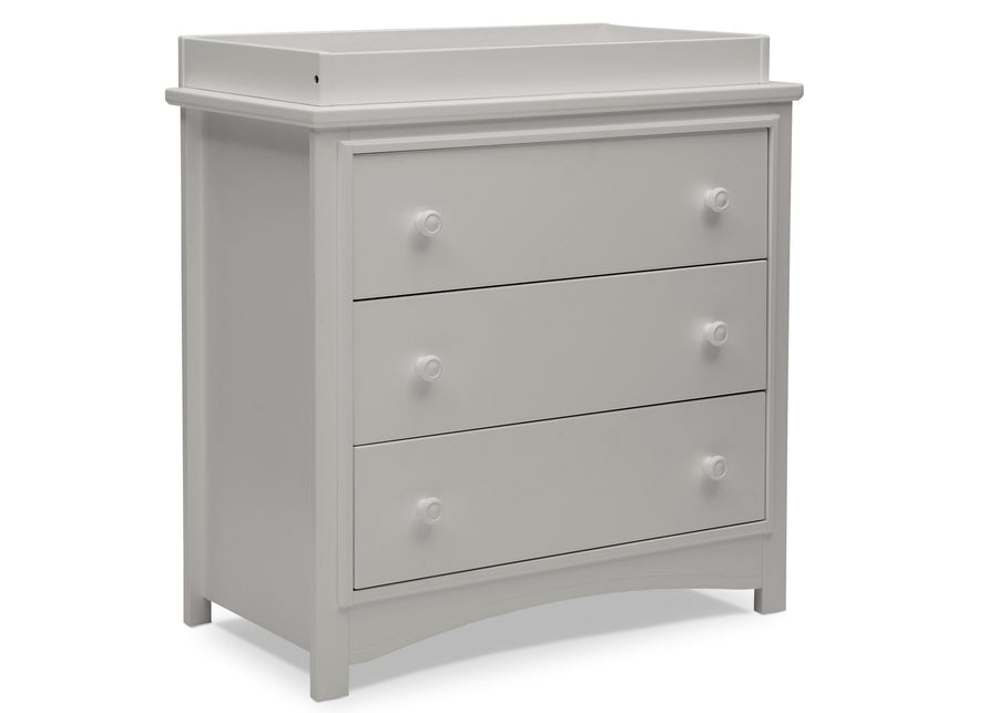 Moonstruck Grey (1351) 13-Perry 3 Drawer Dresser with Changing Top and Interlocking Drawers
