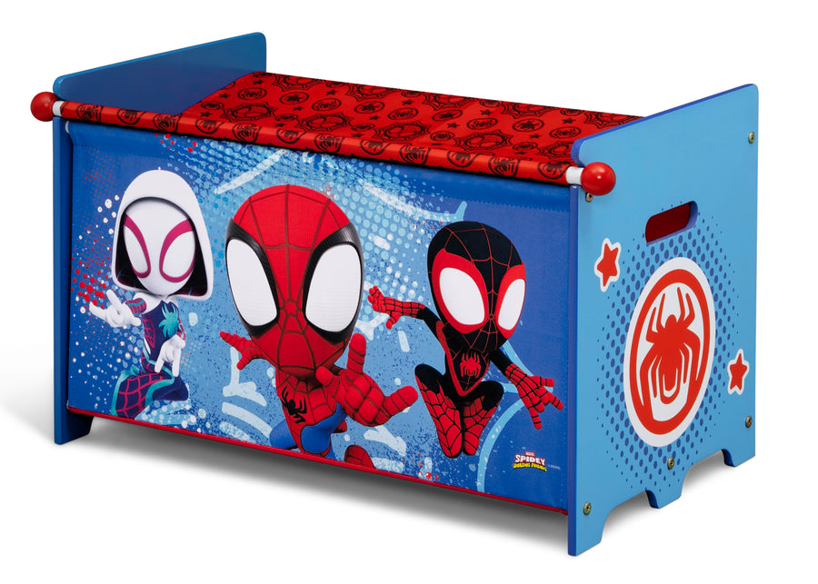 Spider-Man (1164) 3-Spidey and His Amazing Friends Toy Box with Retractable Fabric Top
