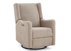 DCB: Sand Sherpa (1561) 10-Mercer Electronic Power Recliner and Swivel Glider with USB-A and Type-C Ports in Stain-Resistant Performance Fabric