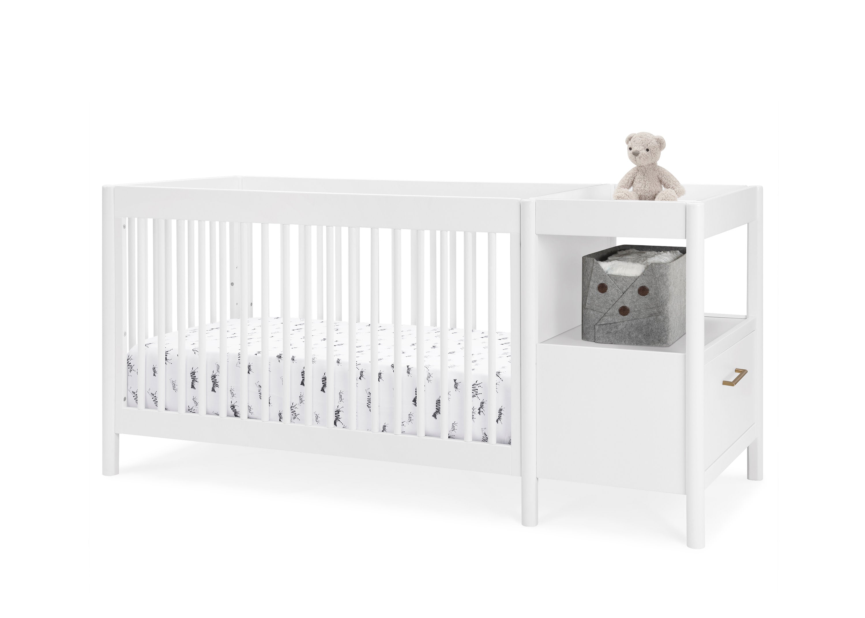 Zoe 5-in-1 Convertible Crib and Changer - Delta Children