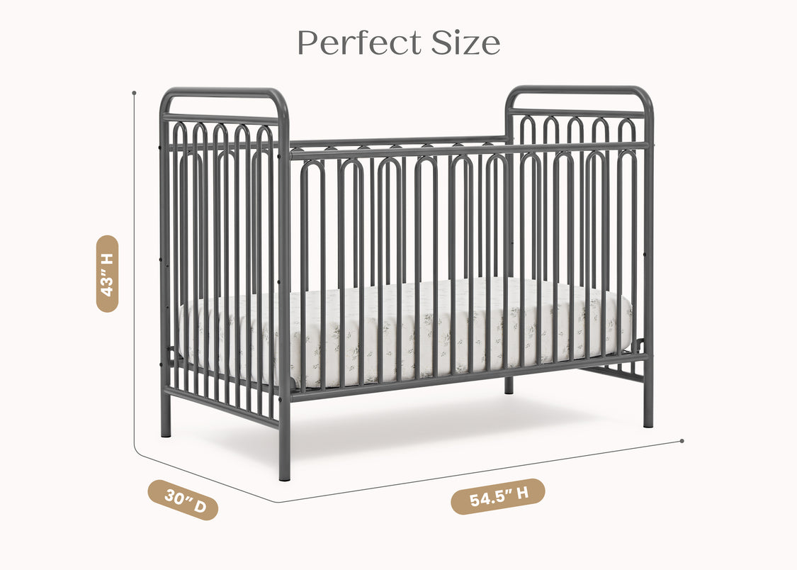 Darcy 4-in-1 Convertible Metal Crib