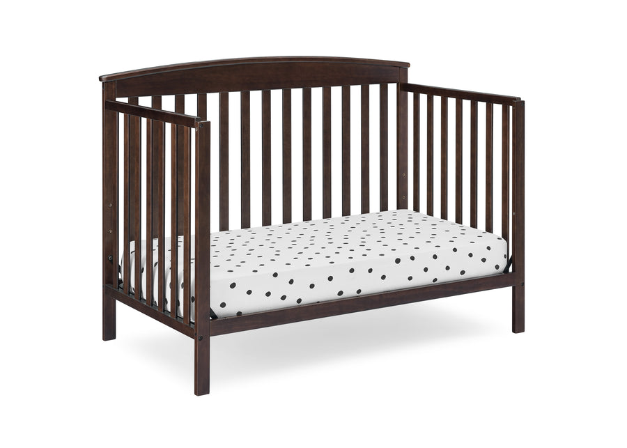 Walnut Espresso (1324) 47-Hanover 6-in-1 Convertible Baby Crib