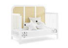 Bianca White with Textured Almond (1508) 14-Theo 6-in-1 Convertible Crib