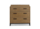 Foundry 4 Drawer Dresser with Changing Top Rustic Acorn with Matte Black (780) 15-Foundry 4 Drawer Dresser with Changing Top
