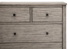 Rustic White (119) 10-Monterey 4 Drawer Dresser with Changing Top and Interlocking Drawers