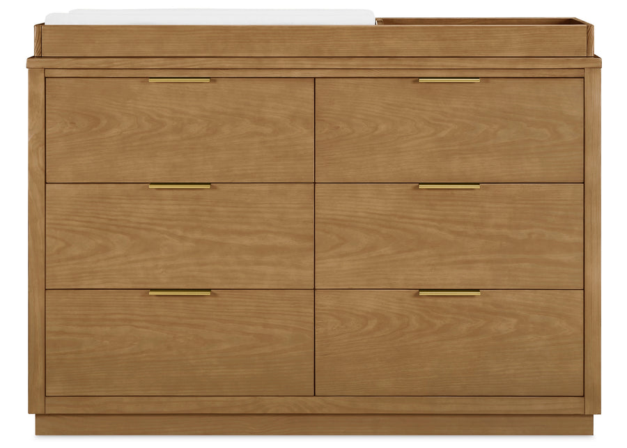 Acorn (755) 2-Forever 6 Drawer Dresser with Interlocking Drawers - Naturals Collection
