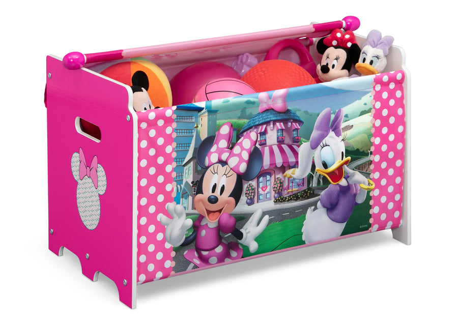 Minnie Mouse (1063) 2-Minnie Mouse Toy Box with Retractable Fabric Top