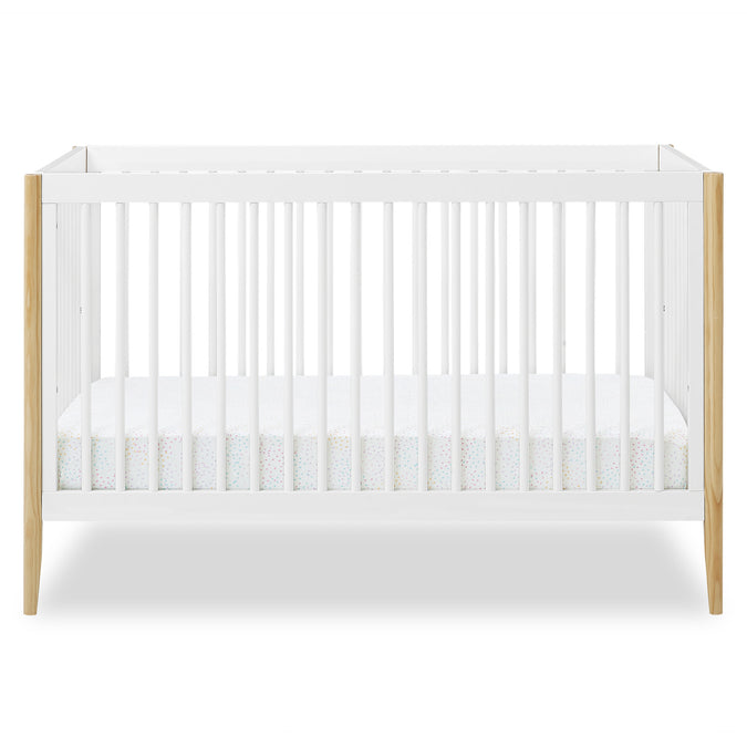 DCB: Bianca White with Natural (123) 54-Casey 6-in-1 Convertible Crib