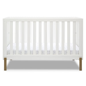 DCB: Bianca White with Melted Bronze (186) 7-Hendrix 4-in-1 Convertible Crib
