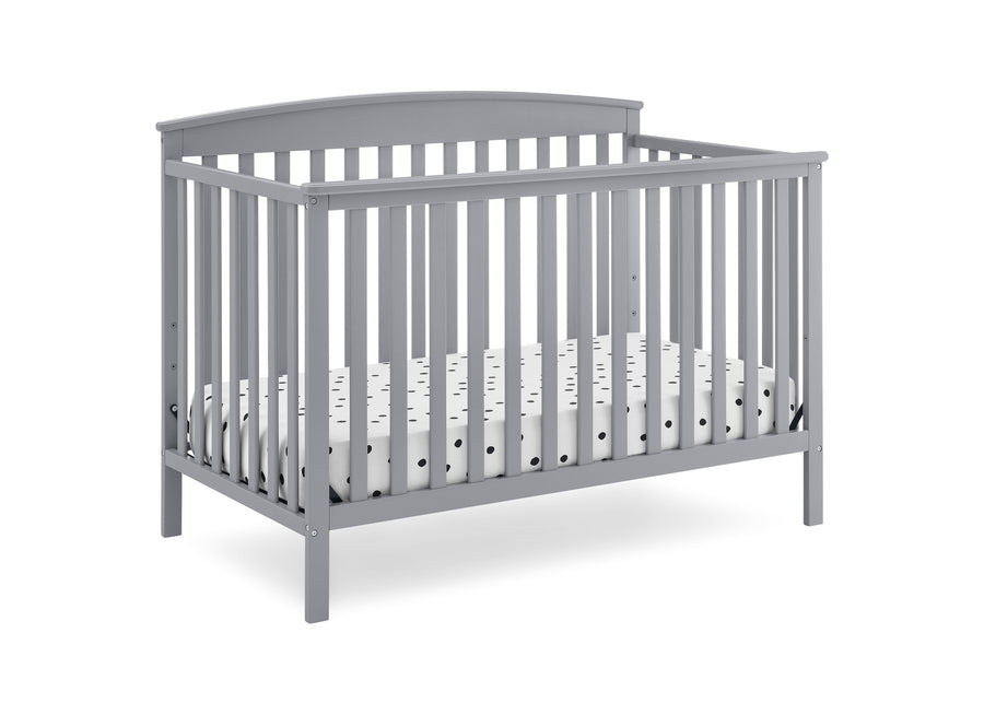 Grey (026) 10-Hanover 6-in-1 Convertible Baby Crib