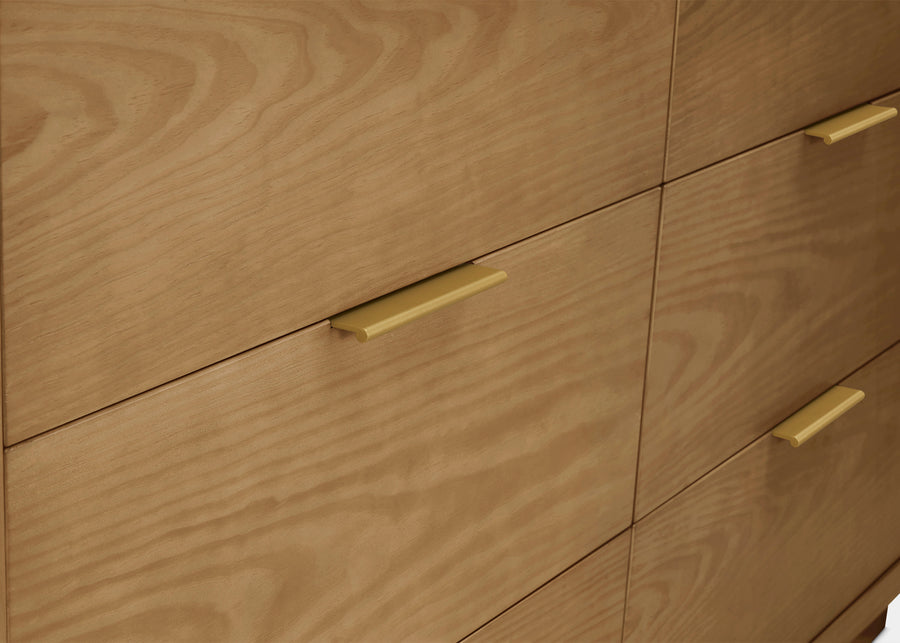 Acorn (755) 5-Forever 6 Drawer Dresser with Interlocking Drawers - Naturals Collection