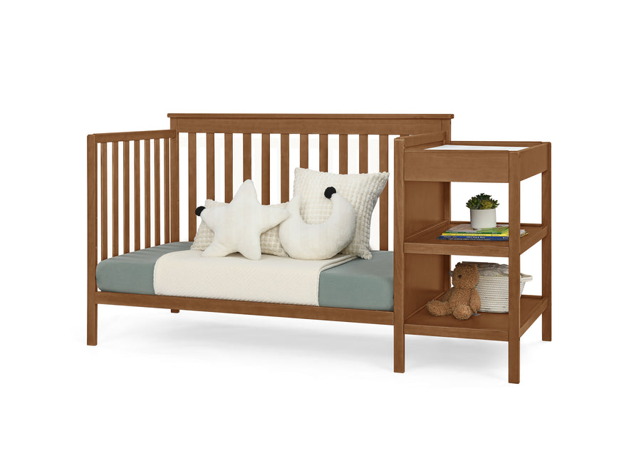 Chestnut (836) 12-Ellie 5-in-1 Convertible Crib and Changer