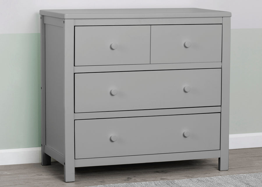 Grey (026) 6-3 Drawer Dresser with Interlocking Drawers