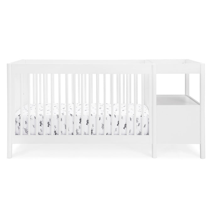 DCB: Bianca White (130) 22-Zoe 5-in-1 Convertible Crib and Changer