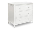 Bianca White (130) 3-3 Drawer Dresser with Interlocking Drawers
