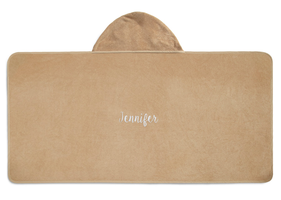 Tan Dog (1239) 6-Personalized Kids Hooded Bath Towel with Pockets