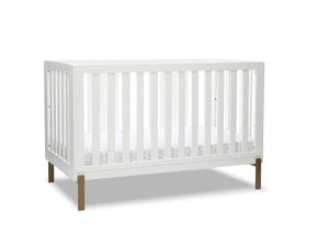 Bianca White with Melted Bronze (186) 3-Hendrix 4-in-1 Convertible Crib