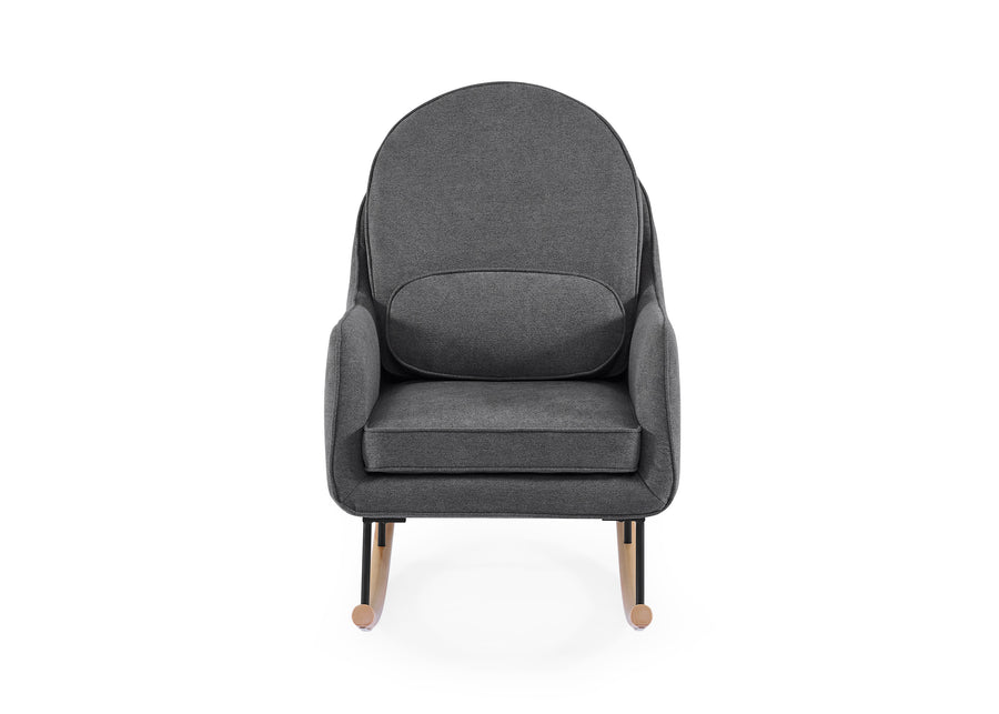 Stone Grey with Black & Natural (1420) 3-Ella Rocker with LiveSmart Evolve Fabric