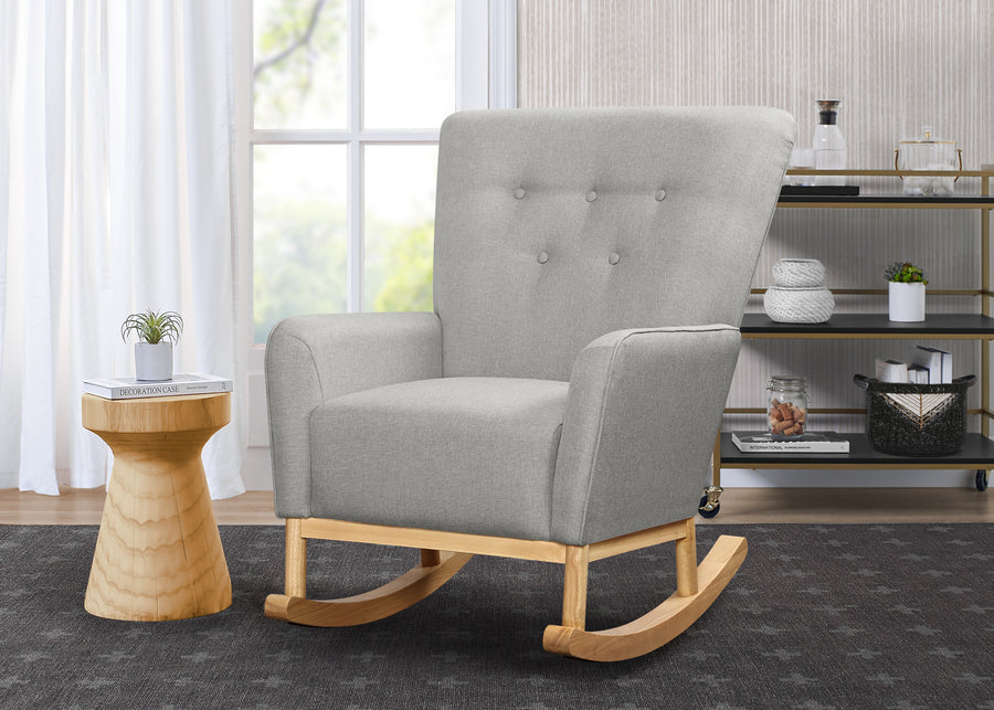 French Grey with Natural (1424) 2-Colby Rocking Chair