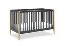 Charcoal Grey with Natural (1410) 10-Casey 6-in-1 Convertible Crib