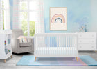 Bianca White with Natural (123) 17-Jordan 4-in-1 Convertible Crib