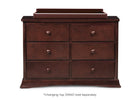Black Cherry Espresso (607) 5-Bentley 6 Drawer Dresser with Interlocking Drawers