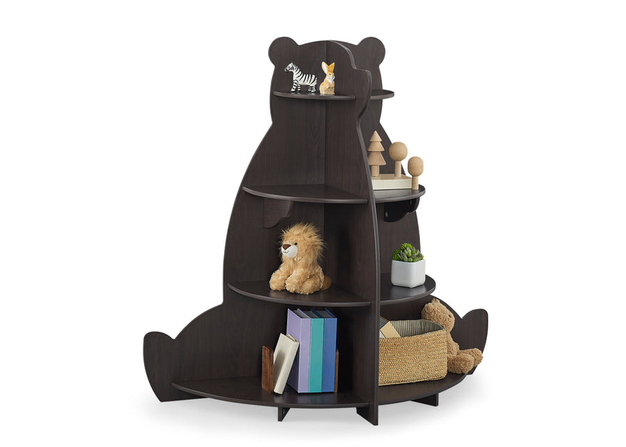 Bear Brown (1471) 4-Bear Bookcase