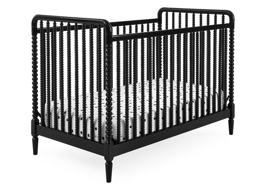 Black (001) 10-Saint 4-in-1 Convertible Crib