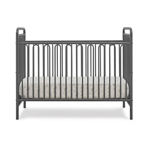 DCB: Charcoal Grey (1431) 13-Darcy 4-in-1 Convertible Metal Crib