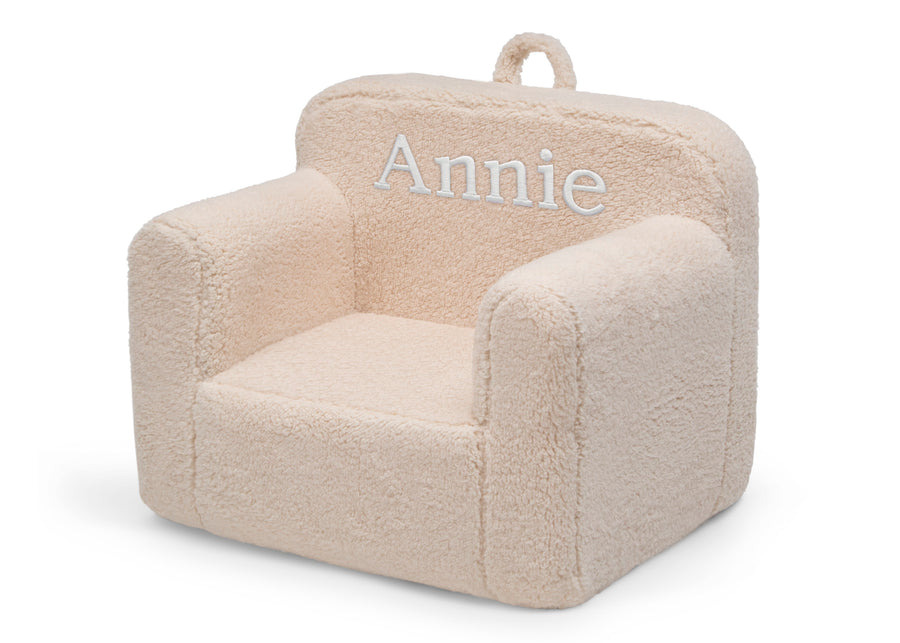 Cream Sherpa (5030) 36-Personalized Cozee Sherpa Chair for Kids