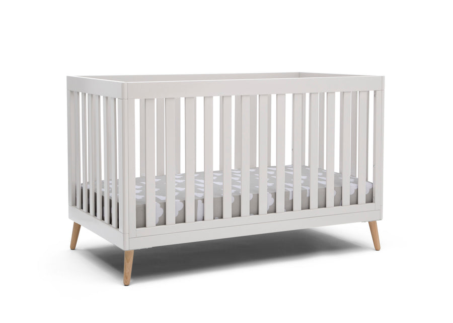 Bianca White with Natural (123) 9-Essex 4-in-1 Convertible Crib