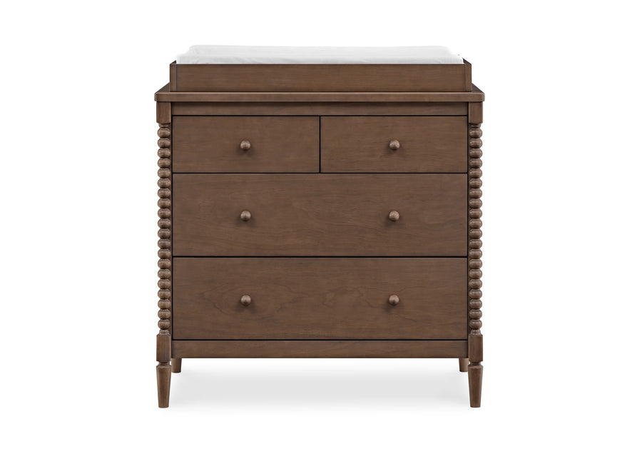 Saint 4 Drawer Dresser with Changing Top and Interlocking Drawers 4-Saint 4 Drawer Dresser with Changing Top and Interlocking Drawers