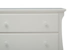 Bianca White (130) 5-Lancaster 3 Drawer Dresser with Changing Top and Interlocking Drawers